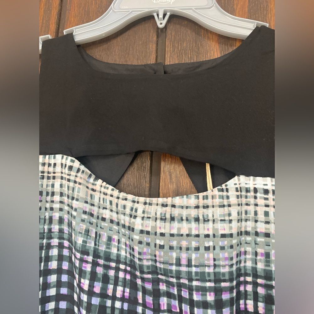 Jack by BB Dakota Plaid Cutout Back Sleeveless Dress NWT Size 4 - Picture 5 of 13
